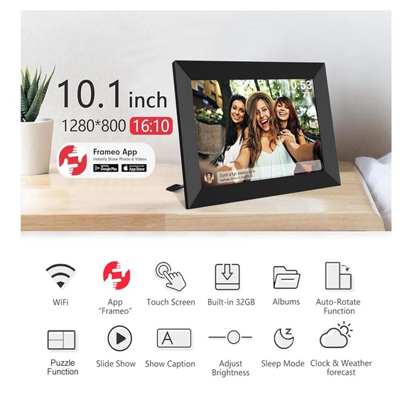 Frameo WiFi Digital Photo Frame - Picture 5 of 6